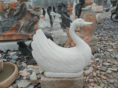 石雕鵝素 凝固于石中的優(yōu)雅與風(fēng)骨